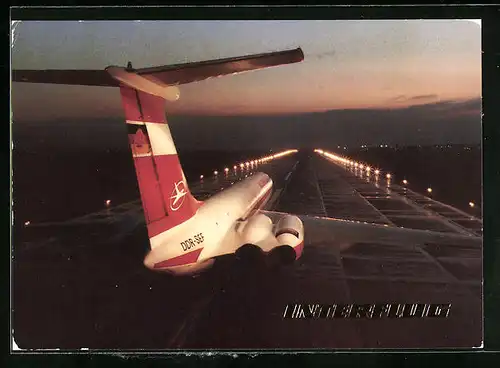 AK Interflug, Flugzeug IL-62 am Start