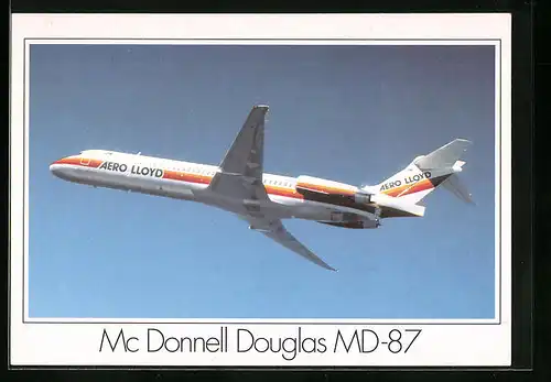 AK Flugzeug Mc Donnell Douglas MD-87, Aero Lloyd, am Himmel