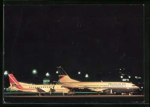 AK Flugzeug Boeing 737-300 der Deutsche BA Luftfahrtgesellschaft vor dem Start