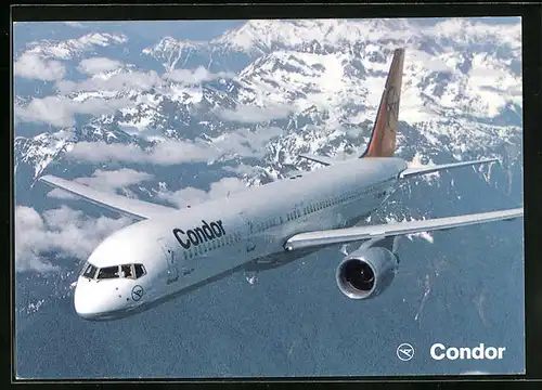 AK Condor, Flugzeug B 757-200 über den Wolken