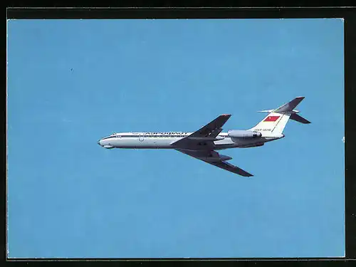 AK Flugzeug TU-134 der Aeroflot am Himmel