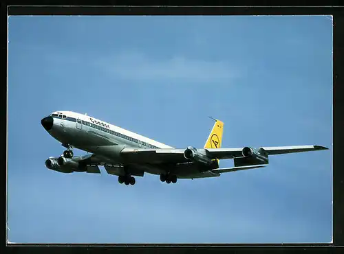 AK Flugzeug Intercontinental Jet Boeing 707-330 B am Himmel, Condor
