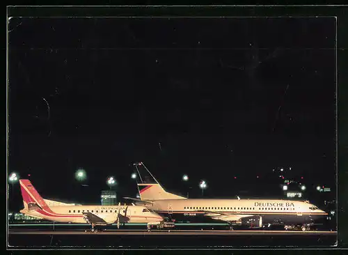 AK Flugzeug Boeing 737-300 vor dem Start, Deutsche BA