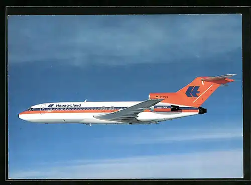 AK Flugzeug Boeing-Jet 727 am Himmel, Hapag-Lloyd