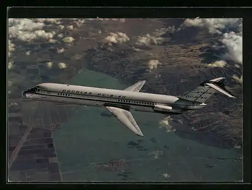AK Flugzeug Mc Donnell Douglas DC 9-40 im Flug