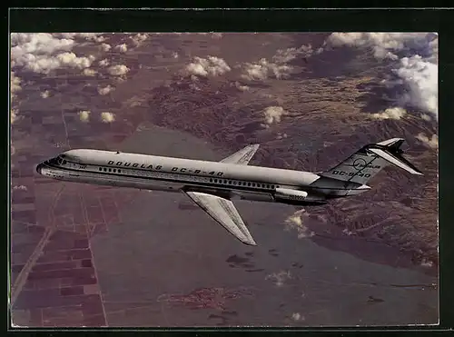 AK Flugzeug Mc Donnell Douglas DC 9-40 im Flug