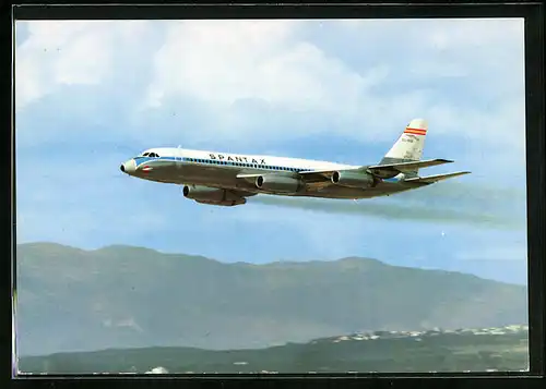 AK Flugzeug Convair CV 990 A Coronado von Spantax in der Luft