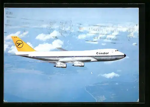 AK Condor Jumbo-Jet Boeing 747 beim Flug