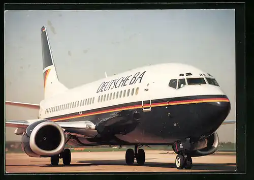 AK Flugzeug Boeing 737-300 der Deutsche BA vor dem Start