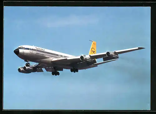 AK Flugzeug Boeing 707-330B von Condor Intercontinental-Jet vor der Landung