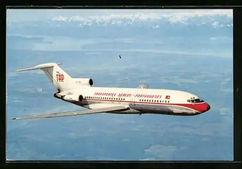 AK Flugzeug Boeing 727 von Portuguese Airways im Flug