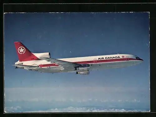 AK Flugzeug L1011 der Air Canada am Himmel