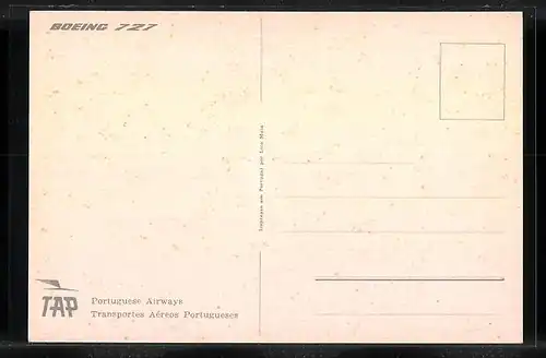 AK Flugzeug Boeing 727 der Portuguese Airways