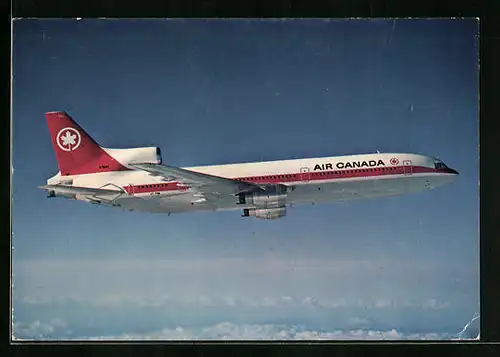 AK Flugzeug L1011 der Air Canada über den Wolken