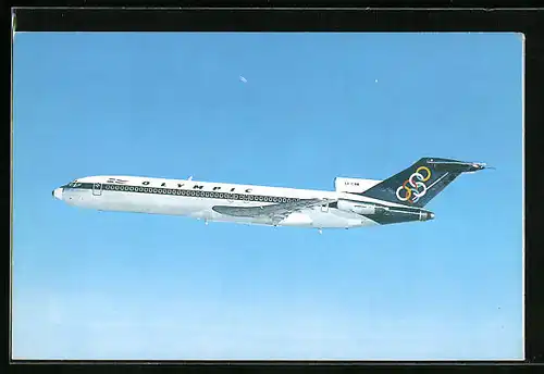 AK Flugzeug Boeing 727-200 der Olympic Airways im Flug