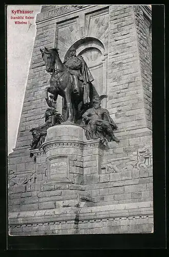 AK Kyffhäuser, Standbild Kaiser Wilhelm I.