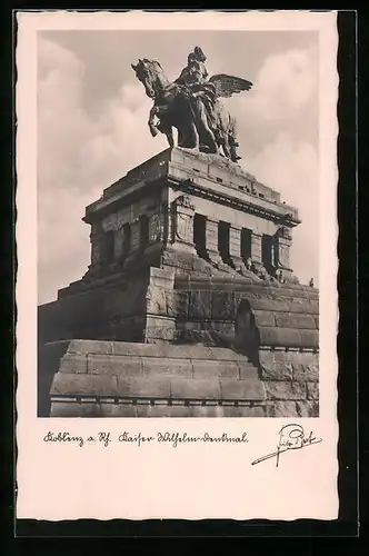 AK Koblenz am Rhein, Kaiser Wilhelm-Denkmal