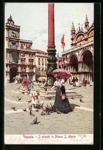AK Venezia, I colombi in Piazza S. Marco