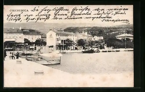 AK Cirkvenica, Ortsansicht am Meer