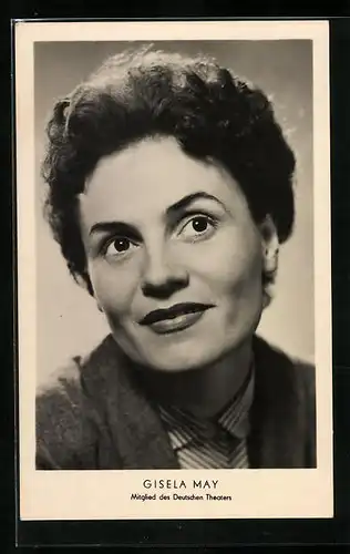 AK Schauspielerin Gisela May, Mitglied des Deutschen Theater