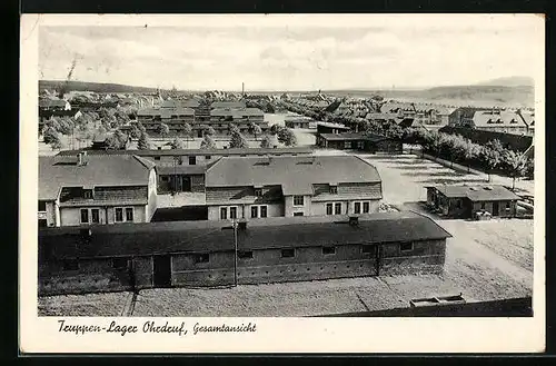 AK Ohrdruf / Thür., Truppen-Lager, Gesamtansicht
