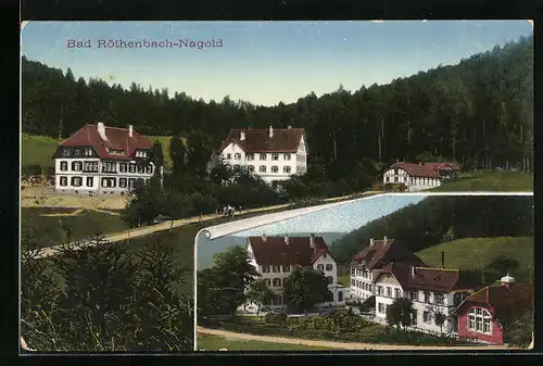 AK Bad Röthenbach-Nagold, Ortspartie