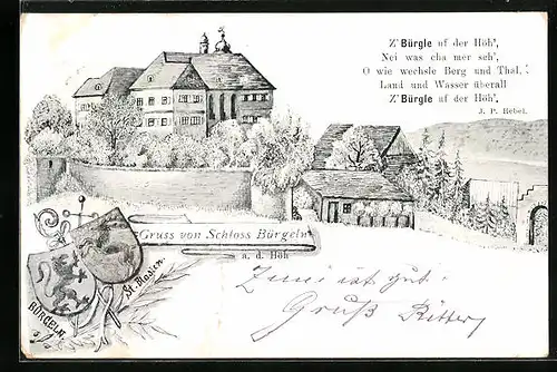AK Schliengen, Schloss Bürgeln a. d. Höh