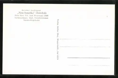AK Osterholz, Gasthaus und Pension Neu Amerika