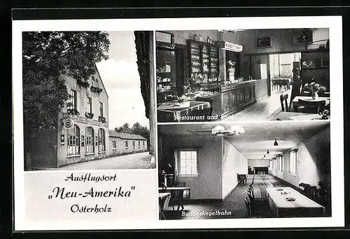 AK Osterholz, Gasthaus und Pension Neu Amerika