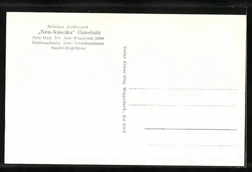 AK Osterholz, Gasthaus und Pension Neu Amerika