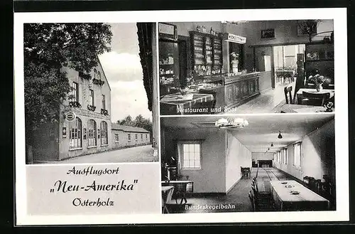 AK Osterholz, Gasthaus und Pension Neu Amerika