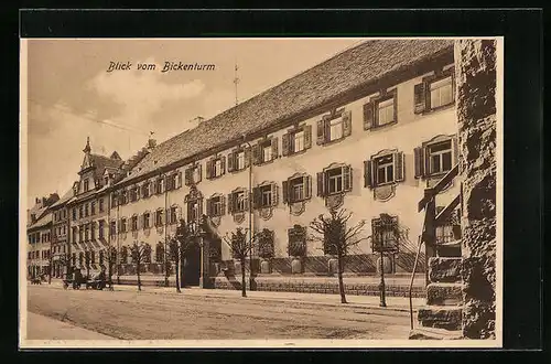 AK Villingen / Schwarzwald, Lehr- u. Erziehungs-Institut St. Ursula, Blick vom Bickenturm