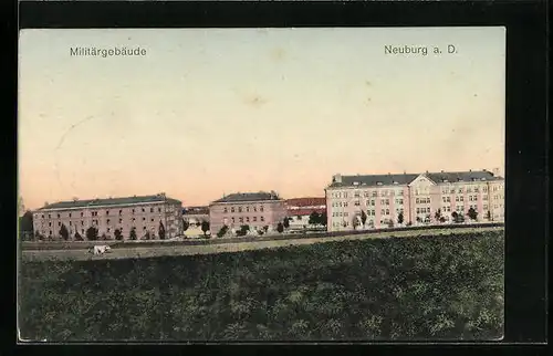 AK Neuburg a. D., Militärgebäude