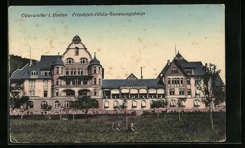 AK Oberweiler / Baden, Friedrich-Hilda-Genesungsheim