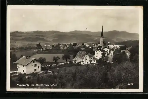 AK Neumarkt im Mühlkreis, Ortsansicht aus der Vogelschau