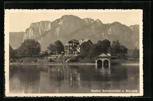 AK Mondsee, Gasthof Schwarzindien