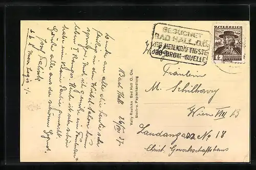 AK Bad Hall, Hauptplatz mit Zentral-Hotel