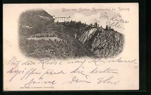 AK Sterzing, Ansicht vom Schloss Sprechenstein