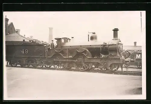 AK Lokomotive der englischen Eisenbahn Nr. 49