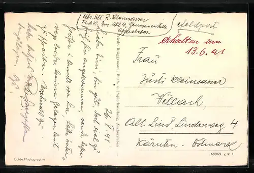 AK Aschersleben, Johannispromenade mit Kirchblick