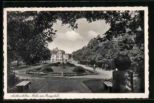 AK Aschersleben, Partie am Burgplatz