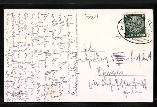 AK Obersasbach, Panoramaansicht