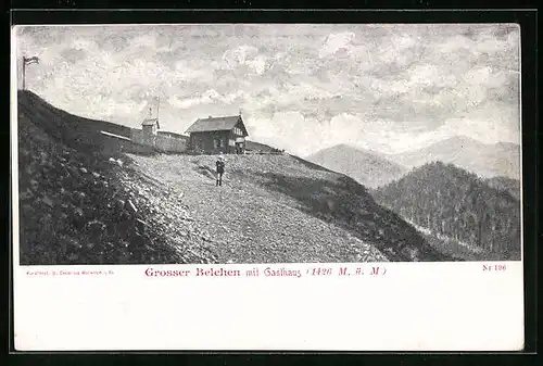 AK Belchen, Grosser Belchen mit Gasthaus