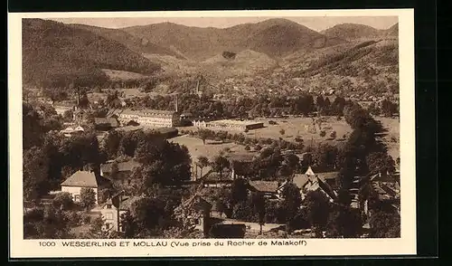 AK Wesserling, Vue prise du Rocher de Malakoff