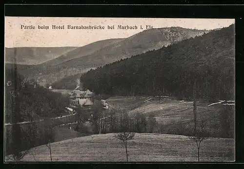 AK Murbach, Partie beim Hotel Barnabasbrücke