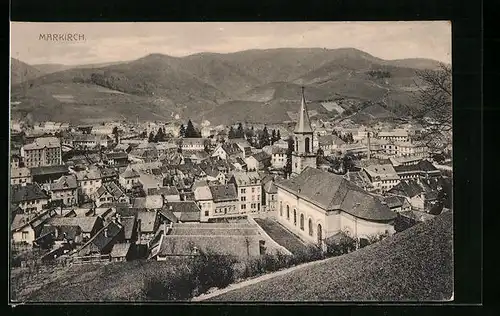 AK Markirch, Totalansicht mit Kirche