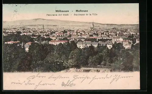 AK Mulhouse, Panorama der Stadt