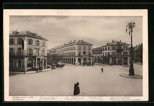 AK Mülhausen i. Els., Neuquartierplatz