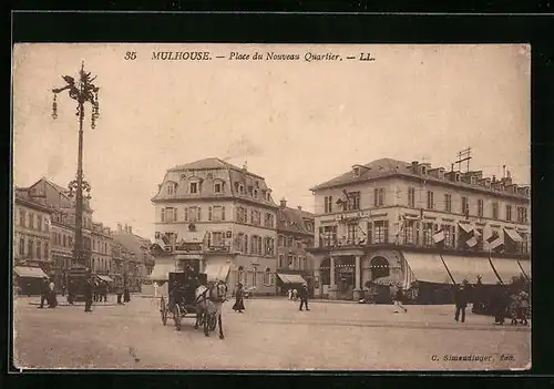 AK Mulhouse, Place du Nouveau Quartier