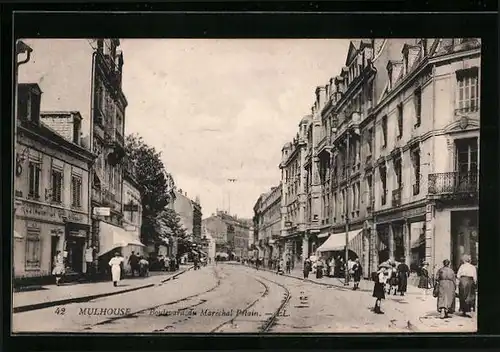 AK Mulhouse, Boulevard du Marechal Petain